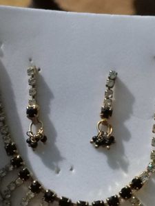 2 Necklace &amp; Earring Sets - Sterling &amp; Golden