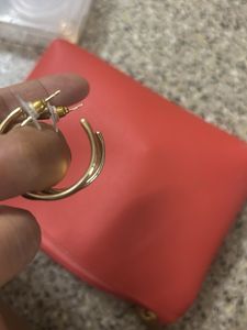 Elegant Green &amp; Gold Hoop Earrings