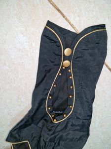 Stylish Black Silk Blouse