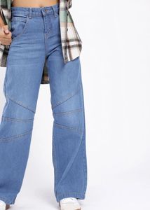 Trendy Wide Leg Jeans