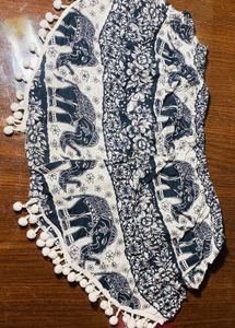 Elephant Print Boho Skirt