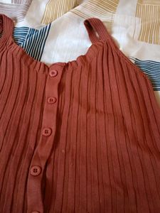 Brown Crop Top