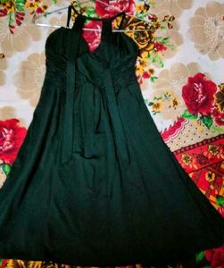 Chic Black Ruffled Mini Dress