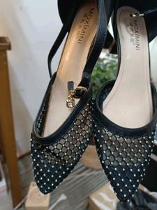 Elegant Black Ankle Strap Heels