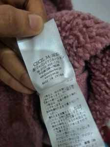 CECIL McBEE Pink Fuzzy Sweater