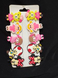Cute Cartoon Hair Clips - Set of 10