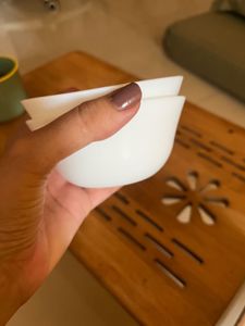 Set of 2 White Ceramic Bowls