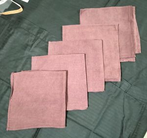 5 Piece Table Napkins Dusty Pink Colour