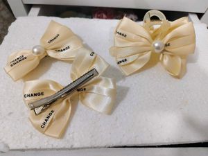 Chic Ribbon Bow Hair Clips