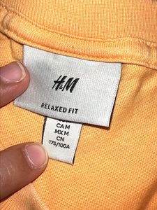 H&amp;M Orange Graphic T-Shirt