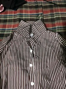 Striped Button-Down Shirt