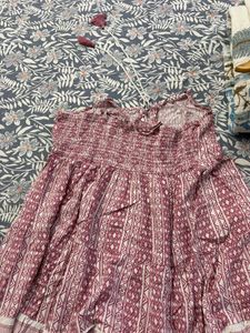 zudio Boho Print Tiered Summer top