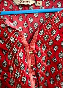 Red printed Tunic