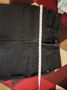 B1G1 Black Denim Mini Skirt