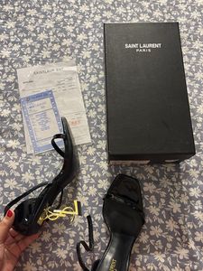 Saint Laurent Black Patent Heels