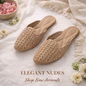 👡Leather Jutti/Mojri with stones