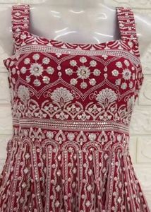 Rose Pink Embellished Peplum Top With Sharara