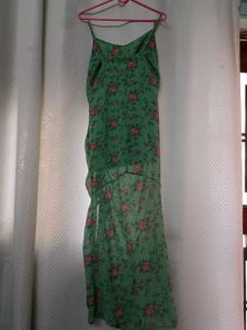 Floral Print Ruched Midi Dress