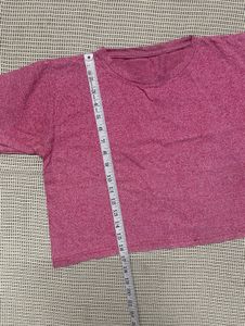 Stylish Peach Crop T-Shirt for Women