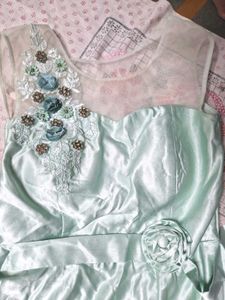 Elegant Mint Green Gown