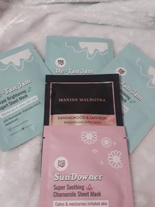 Myglamm Popxo D-tan Sheet mask And Manish malhotra