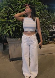White Wide Leg Jeans