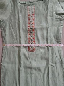 Light Green Kurta Pant Dupatta Set