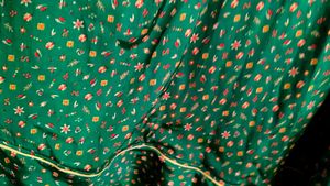Green lhnga with Floral Print