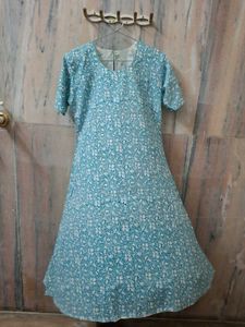 Combo- Blue &amp; yellowish green kurta set with dupa