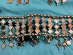 Mirror Work Choker with Earrings