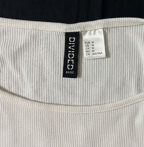 Cream Ribbed Sweetheart-Neck Top