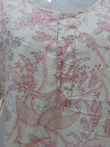 Floral Print 3/4 Sleeve Kurti