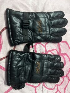 Black Winter Sport snow waterproof Gloves
