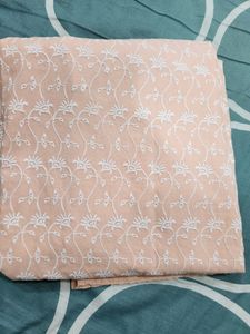 New Peach Lakhnavi Embroided Kurti