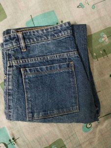 Classic Blue Denim Cargo Pants