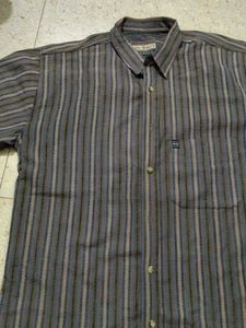 Striped Men's Short Sleeve Shirt