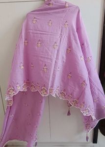 Embroidered Purple anarkali dress