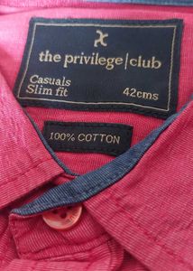 Men's Pink Long Sleeve Shirt