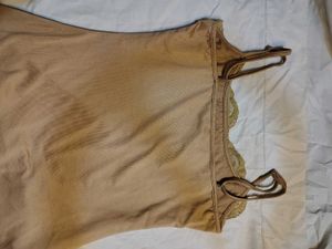 NewMe Brown Lace Spaghetti Starps Maxi Dress
