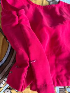Stunning Pink Embroidered Kurta Set with Jacket