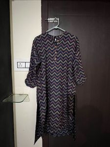 Stylish Chevron Print Kurta