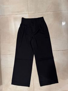 Plated Straight Leg Pants, M, new