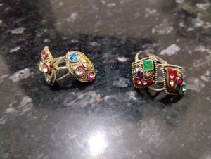 Set of 5 Elegant Toe Rings
