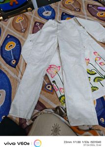 Hand-painted Lotus Kurta set for kids
