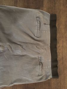 Elasticated Straight Fit Scullers Olive Trouser