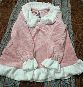 Cozy Pink Fluffy Nightdress