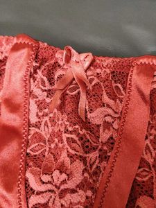Lace Briefs with Satin Bow Detail