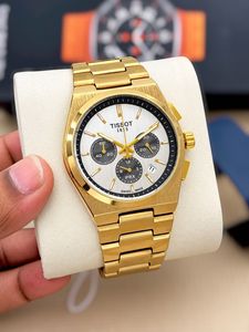Tissot PRX Chronograph Gold Watch