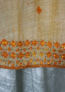 Elegant Orange &amp; Gold Indian Outfit for Kids