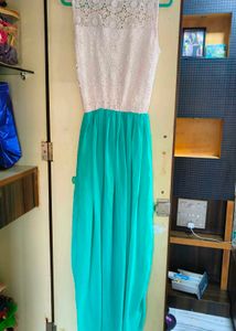 Chic Lace Top Maxi Dress